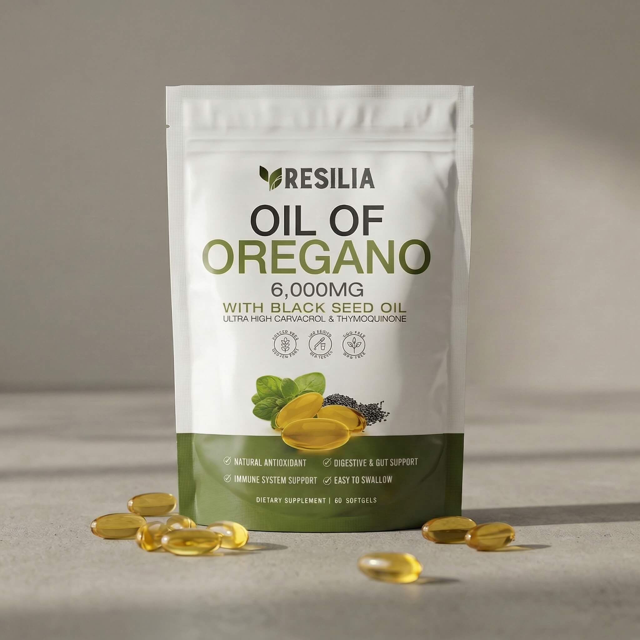 Resilia® Oil Of Oregano Softgels