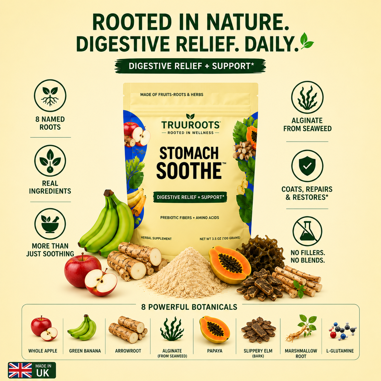 Truu Roots Stomach Soothe™ Daily Digestive & Gut Support